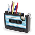 thumbnail image 1 of Desktop Tape Dispenser with Pen Holder, The Retro Tape Design Adhesive Roll Holder with 1 Roll, Paperclips Holder,, 1 of 5