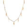 thumbnail image 3 of nipocaio Rhodié Collier à Breloques - Foudre Pendentif - Collier Station Étoile - Délicate Superposition Collier, 3 of 6