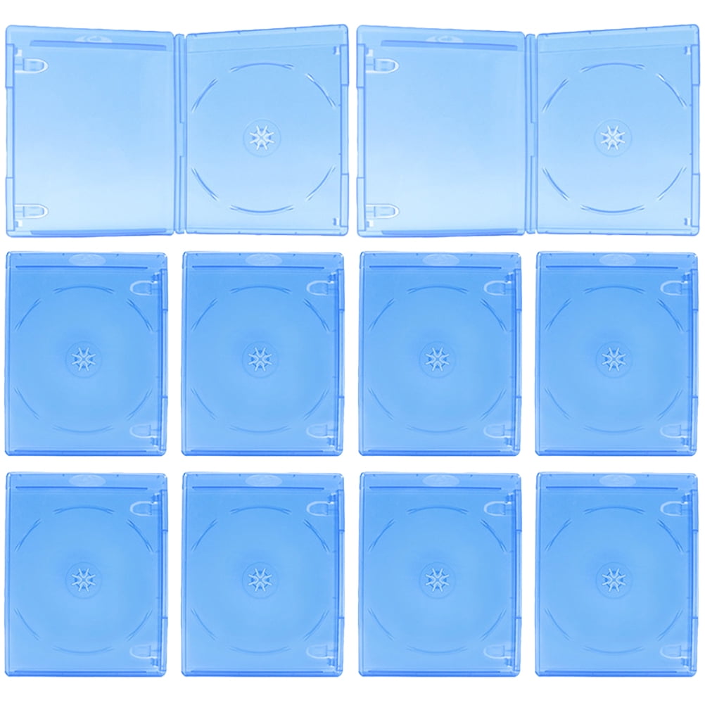 10pcs Single CD Jewel Cases DVD Cases Plastic DVD Holders CD Storage