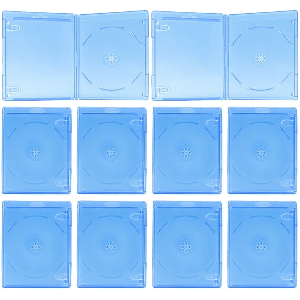 10pcs Single CD Jewel Cases DVD Cases Plastic DVD Holders CD Storage