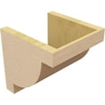 thumbnail image 5 of 9"W x 9"D x 9"H Wide Alpine Rough Cedar Woodgrain TimberThane Corbel, Primed Tan, 5 of 6