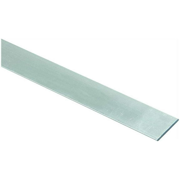 National Hardware Aluminum Bar - Solid Aluminum, General Use - 1" x 72" x 1/16", Silver