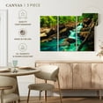 thumbnail image 5 of Elephant Stock Waterfall In The Jungle Wall Art - Horizontal Multi Panel Canvas - Living Room Wall Decor - Nature Multi Panel - Turquoise And Brown Decor - 50" x 32", 5 of 8