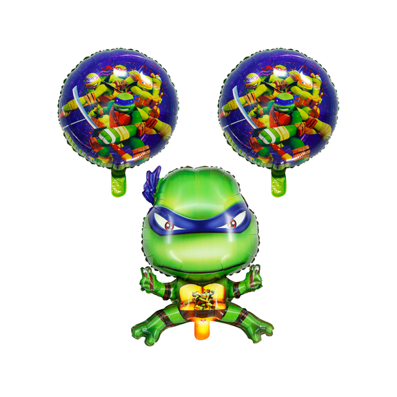 Teenage Mutant Ninja Turtles Balloon Bouquet Birthday Party Foil Balloons Green