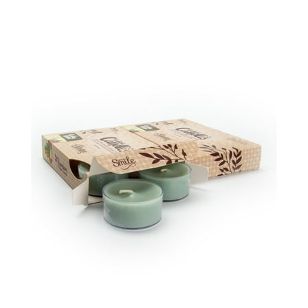 Cedar Ridge Tealight Candles Multi Pack - 12 Brown Premium Scented Tea Lights - Natural Oils - Shortie's Candle Company