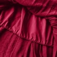 thumbnail image 6 of Women's Flowy Maxi Skirt, Solid Color High Waist Elastic Beach Skirt, Loose Casual Long Skirt for Vacation, Summer Outfits and Boho Style,Deep Red,One Size, 6 of 8