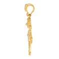 thumbnail image 2 of 10k Yellow Gold Mens Cubic Zirconia Joker Fashion Charm Pendant 46x29.2mm Wide Necklace for Men, 2 of 2