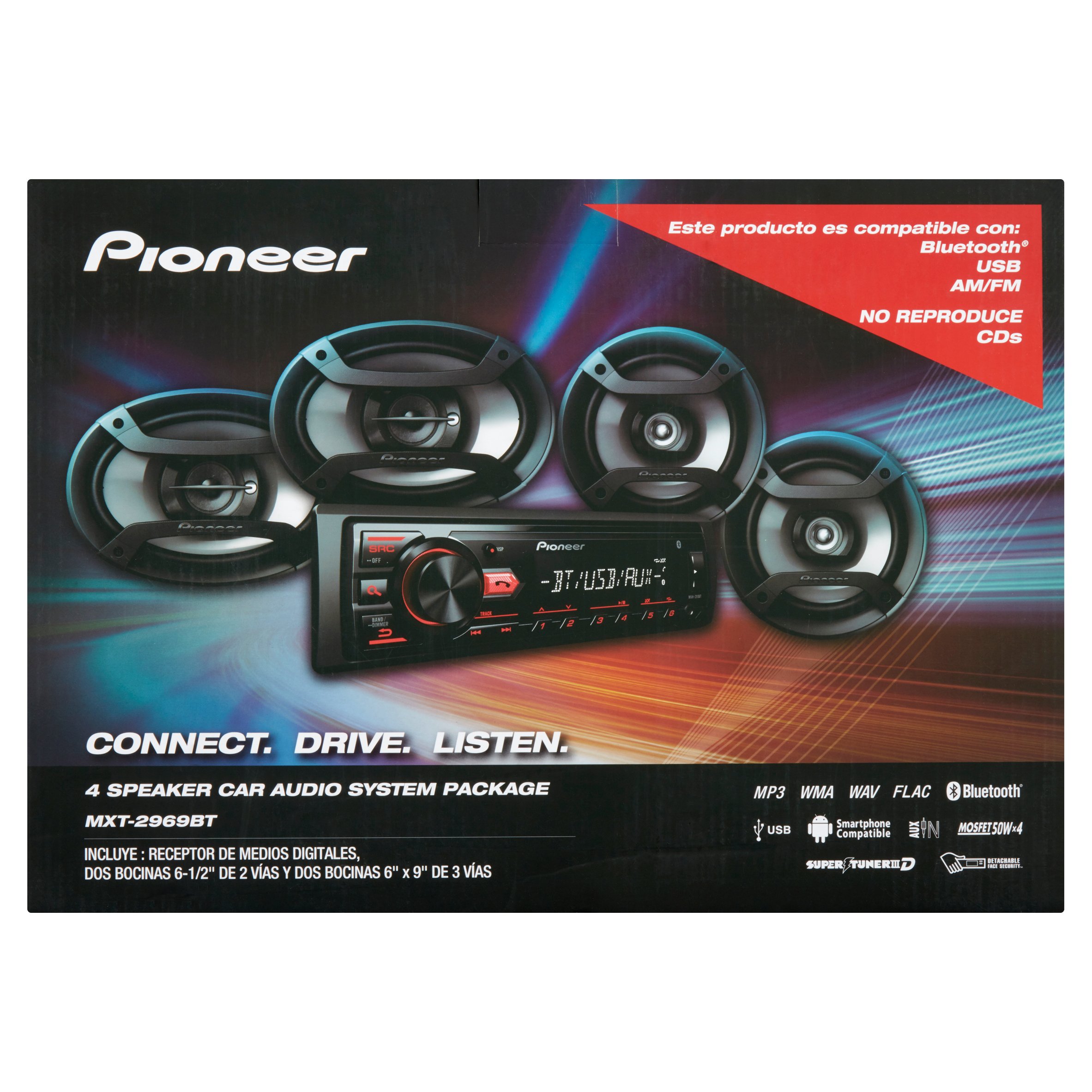 Pioneer 4 Speaker Car Audio System Package - image 2 of 5