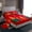 Red, variant on Feelyou Xmas Tree Bed Sheets for Teens, Christmas Holiday King Sheets, Red Gold Green Sheet Set, Luxury Bedroom Decor,4-Piece