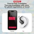 thumbnail image 6 of  X33 Wireless Translation Earphone, Open-ear Design Support 135 Languages BT Translation Earbuds with Charging Case for Listening to Music (Download APP to Use Translation Function), 6 of 10