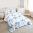 thumbnail image 3 of Feelyou Fashion Bowknot Queen Comforter Set, Princess Ribbon Bedding Comforter Set, 3pcs, 3 of 8