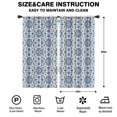 thumbnail image 2 of Blackout Kids Curtains,Blue Floral Ornament Pattern Childrens Insulated Curtains Set Of 2,Bedroom Essentials,Toddler Room Decor 42x84in(106x213cm), 2 of 5