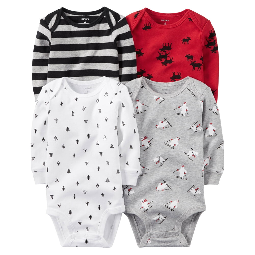 Details about   NWT CARTER'S 4 PC BABY BOY'S LONG SLEEVE HOLIDAY BODYSUITS POLAR BEARS 3 MONTHS 