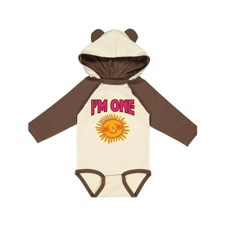 

Inktastic 1st Birthday Cute Sunshine Gift Baby Girl Long Sleeve Bodysuit