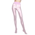 thumbnail image 2 of Miluxas Women Shiny Sheer Pantyhose Tights Anti Snag High Waist Silk Pantyhose Pink 10(XL), 2 of 3