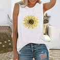 thumbnail image 2 of Womens Summer Tops, Womens Tank Tops Summer Sunflower Graphic Sleeveless Tee Shirts Novelty Loose Casual T Shirts, 2 of 5
