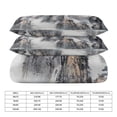 thumbnail image 2 of 3 Pcs Soft Bedding Set, Includes 1 Duvet Cover with Zipper And 2 Pillow Shams,Chinese Art Mountain And River Ink Painting Twin(86"x70"), 2 of 8