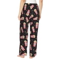 thumbnail image 3 of Xecao Popcorn Women's Straight Lounge Pajama Pants: The Epitome of Relaxed Sleepwear, 3 of 9