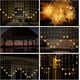 thumbnail image 5 of Guirnalda de luces LED navideñas para ventana, 5 m, 216 luces LED, copos de nieve, decoración navideña para interiores y exteriores, fiestas y ventanas (blanco cálido), 5 of 5