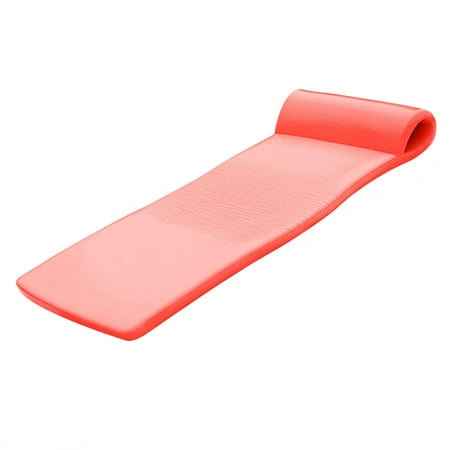 Texas Recreation Sunsation 70 Inch Foam Raft Lounger Pool Float, Caribbean Coral