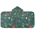 thumbnail image 5 of Yayeee Kids Hooded Towel with Hand Pockets Beach Soft Absorbent Bath Wrap 50 x 23.5 inch, Green Christmas Forest, 5 of 5