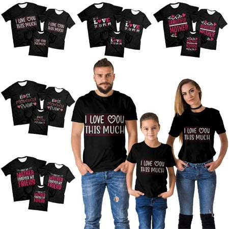 

Mother s Day Women s Crewneck Short Sleeve T-Shirts Soft Shirt Regular & Big Man Sizes