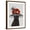 Brown Frame, variant on Art.com Cat, Black with Fabulous Hat Art Print by Fab Funky, 12" x 16"