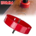 thumbnail image 1 of 6 Inch 150mm Hole Saw Blade Corn Hole Drilling Cutter Woodworking Tool Hole, 1 of 10