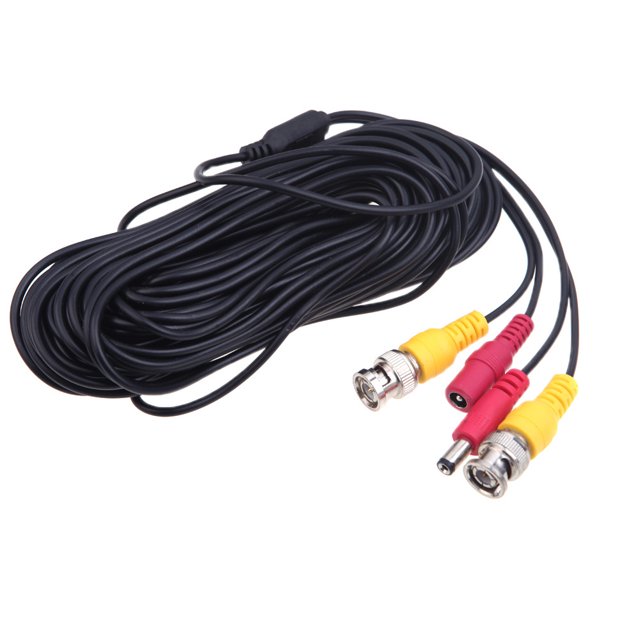 Cable siamés de alimentación de vídeo BNC de 65 pies (20 m) para cámara de vigilancia DVR