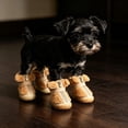 thumbnail image 5 of Dog Winter Booties Small Dog Paw Protective Shoes Antiâ Pet Winter Boots With Fuzzy Lining Adjustable Strap Zipper Closure For Cold Weather Outdoor Walking, 5 of 7