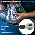 thumbnail image 2 of Unique Bargains 300-857 Alternator Freewheel Clutch Pulley for Hyundai Sonata 2009-2014 L4 for Hyundai Tucson 2010-2013 L4 2.4L Overrunning Alternator Pulley 1 Set, 2 of 6