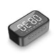 thumbnail image 3 of Reloj de alarma digital Bluetooth-Compatible con HD Mirror Pantalla Muestra Multifunción 3 Configuración de alarma Esterafonía para Dormitorios Escritorio Negro Inevent HA028204-01B, 3 of 7
