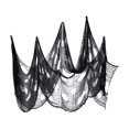 thumbnail image 1 of 15 x 2.5FT Halloween Black Scary Cloth Giant Halloween Decor Spooky Drape Entryways Windows Creepy C Abanopi Tela negra, 1 of 7