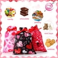 thumbnail image 3 of 50 Pcs Valentines Day Treat Bags Drawstring Candy Bags Valentine Heart Shaped Gift Bag Pouch for Valentine's Day Classroom Exchange Gifts Wedding Party Favor Supplies, 3 of 4