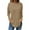 Khaki, variant on breaise Womens Tunic Tops Shirts Dressy Casual Fall Long Sleeve Pullover Cute Floral Print Lose Fit Blouses Crew Neck T-Shirt S-3XL Sans frais de transport