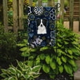 thumbnail image 2 of Blue Flowers Border Collie Flag Garden Size, 2 of 2