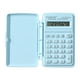 thumbnail image 1 of Calculadora científica miniatura, color caramelo, portátil, contador de volteo, azul cielo, 1 of 3