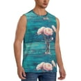 thumbnail image 2 of Bixox Men's Flowers in Glass Vase Printed Shirt Sleeveless Fitness Tank Top-XX-Large, 2 of 7