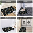 thumbnail image 5 of Picia Space Rockets Pattern Flannel Doormat – 16x24 Inch Non-Slip Indoor Mat, Absorbent & Quick-Dry Rug for Entryway, Bathroom, Kitchen, and Bedroom, Machine Washable, 5 of 7