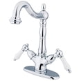 thumbnail image 1 of Kingston Brass Heritage Two Handle Vessel Sink Faucet with Optional Cover Plate, 1 of 3