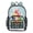 Cubic Shape, variant on Iauyy Clear Backpack Heavy Duty PVC Transparent Backpack for College Workplace, Yellow Surfing