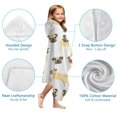 thumbnail image 7 of Cute Cartoon Pug Hooded Bath Towel，60"x35" for Ages 3 To 12 Kids, Quick Dry Lightweight Soft Microfiber Hood Beach Towel Cover Up for Kids, 7 of 7