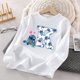 thumbnail image 3 of Camiseta de manga larga para niños de Disney Stitch, camiseta de algodón con estampado de 26 letras para niñas, linda camiseta informal de invierno estilo kawaii, regalo cálido, 3 of 5