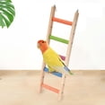 thumbnail image 6 of Gazechimp Parrot Ladder Perch Bird Climbing Bridge for Grinding Paws Easy to Install Wooden Pet Ladder Bird Chewing Toy for Exercise B 35cmx10cm, 6 of 8