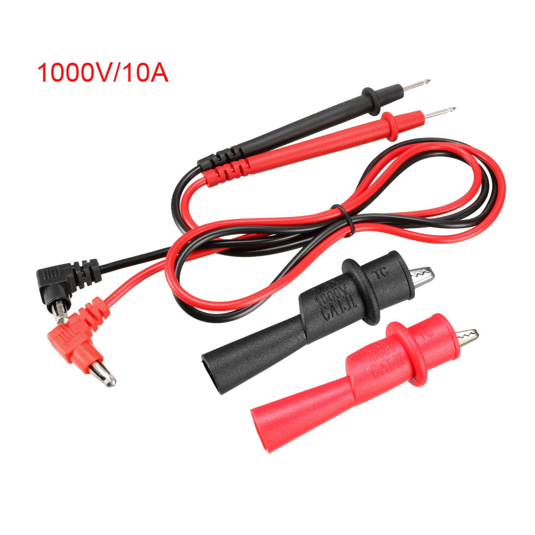 Hot 1 Pair Banana Plug To Test Hook Clip Probe Lead Cable For Multimeter  ne~* 