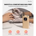 thumbnail image 2 of MelodySusie SC300E Clip-on Rechargeable Nail Drill, 30000RPM Cordless E-File with LED Display & Accessories for Nail Care, Creamy Yellow, 2 of 8