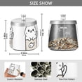 thumbnail image 2 of Yayeee Ashtray with Lid for Cigarette Smokeless Stainless Steel Home Ash Holder, Beige Chubby Cat, 2 of 7
