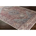 thumbnail image 5 of Mark&Day Washable Area Rugs, 6x9 Milan Traditional Dark Plum Area Rug (6'7" x 9'), 5 of 8