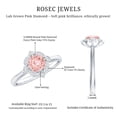thumbnail image 5 of Rosec Jewels Vintage Style Lab Grown Pink Diamond Engagement Ring 1 Carat - IGI Certified Fancy Pink Diamond Ring (VS1 Grade), 10K White Gold, US 3.50, 5 of 8