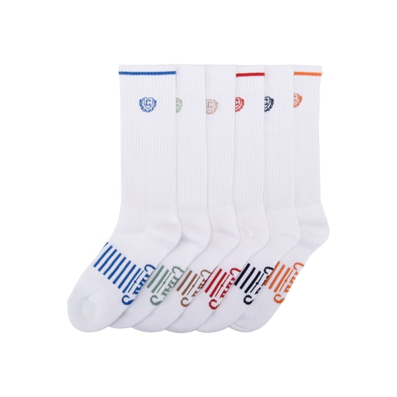 Chaps Casual Half Cushion Crew 6-Pack Men's, Sock Size 10-13